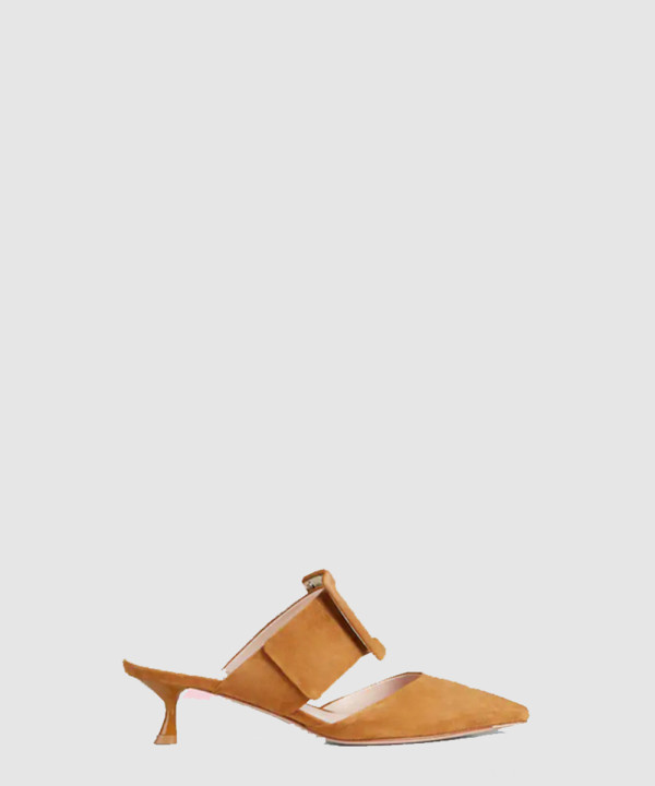 [ROGER VIVIER-로저비비에]커버드 뮬 스웨이드 5433