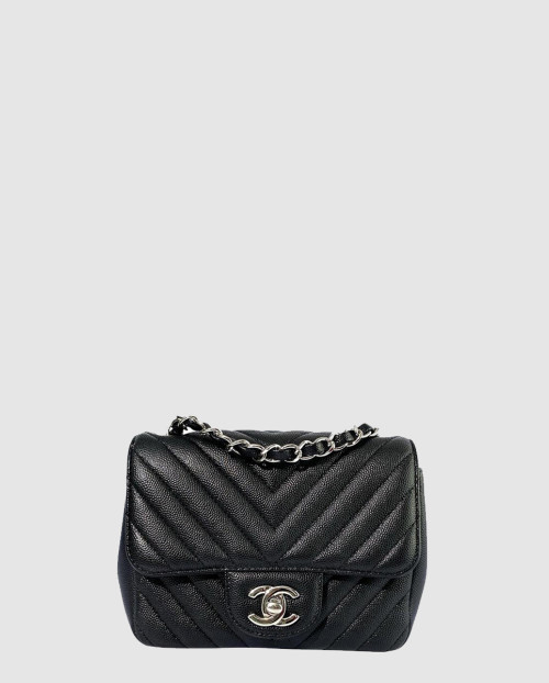 [CHANEL-샤넬]쉐브론 클래식 캐비어 쁘띠삭 A35200
