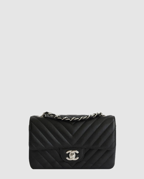 [CHANEL-샤넬]쉐브론 클래식 캐비어 뉴미니 A69900