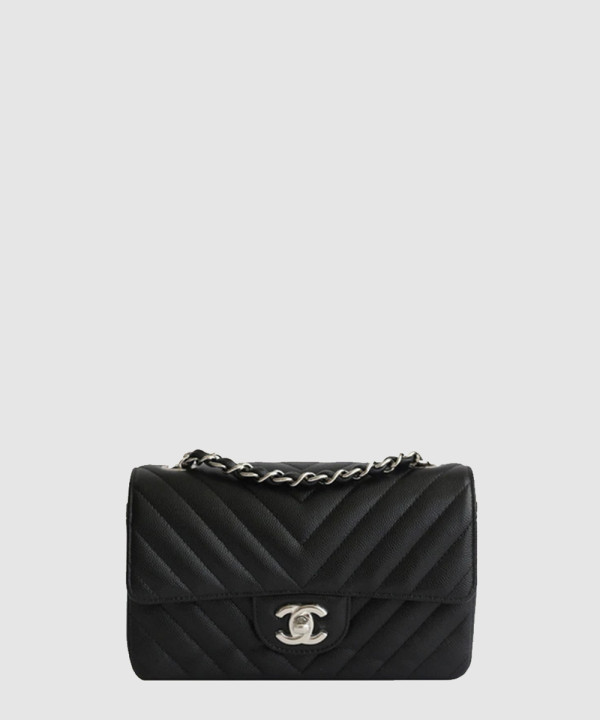 [CHANEL-샤넬]쉐브론 클래식 캐비어 뉴미니 A69900