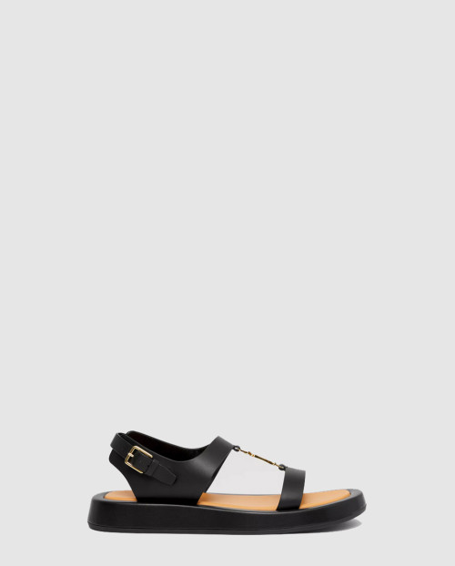 [BURBERRY-버버리]모노그램 모티프 레더 샌들 80392441