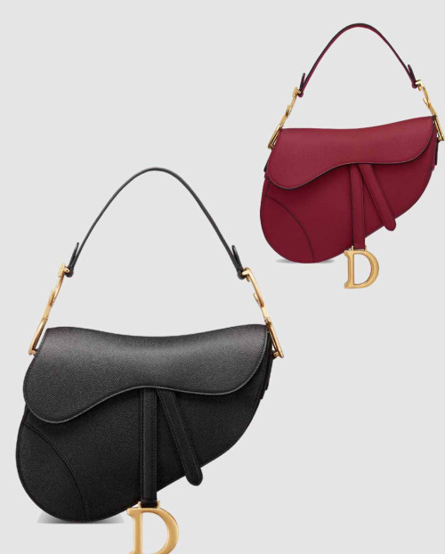 [DIOR-디올]새들백 그레인드 미듐 M0446