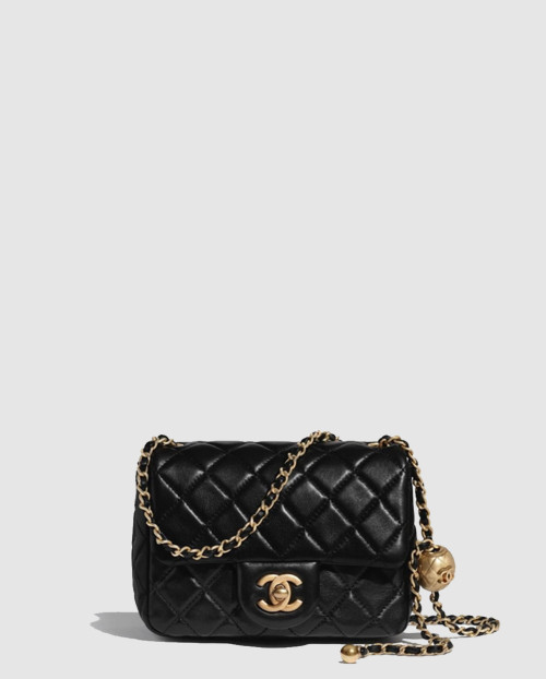 [CHANEL-샤넬]클래식 골드볼 쁘띠삭 AS1786