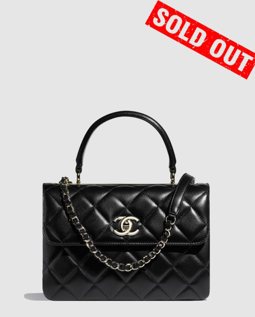 [CHANEL-샤넬]트렌디CC 플랩백 스몰 블랙