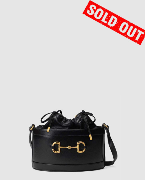 [GUCCI-구찌]홀스빗 1955 버킷백 블랙