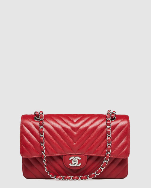 [CHANEL-샤넬]쉐브론 클래식 캐비어 미듐 인기색상 A01112