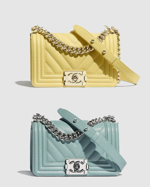 [CHANEL-샤넬]쉐브론 보이백 캐비어 스몰 인기색상 A67085