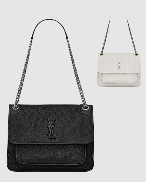 [SAINT LAURENT-생로랑]크링클 니키백 미듐 498894