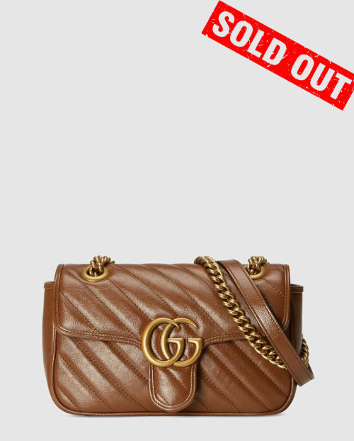 [GUCCI-구찌]GG 마몽 미니 마틀라세 숄더백