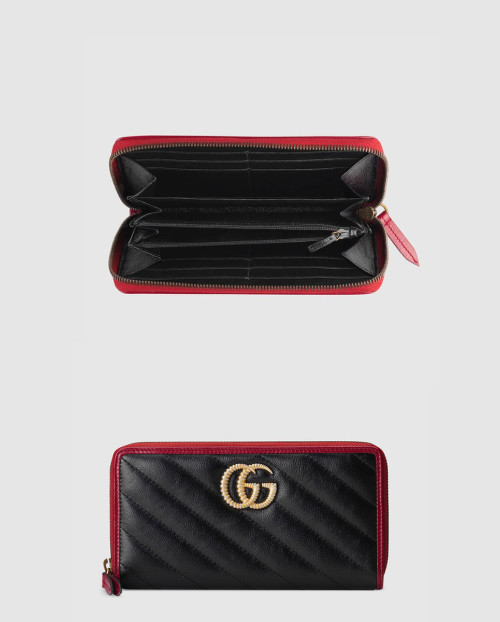 [GUCCI-구찌]GG 마몽 아웃라인 지퍼월렛 573810