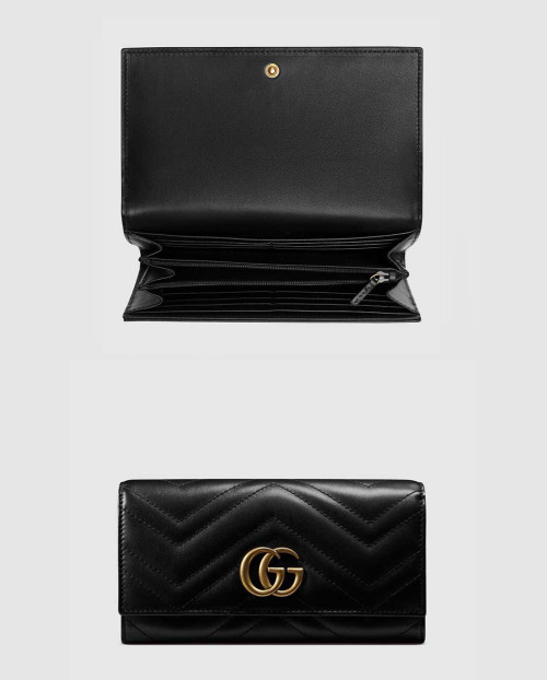 [GUCCI-구찌]GG 마몽 마틀라세 장지갑 ‎443436