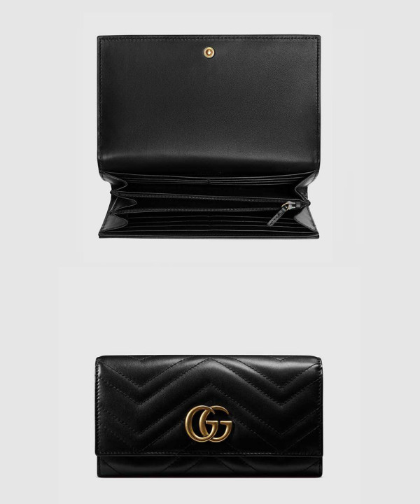 [GUCCI-구찌]GG 마몽 마틀라세 장지갑 ‎443436