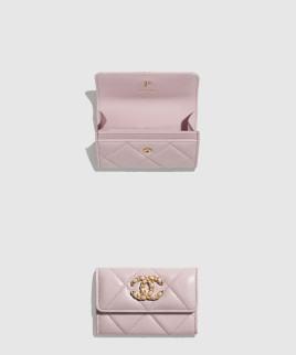 [CHANEL-샤넬]19 플랩 카드지갑 AP1790