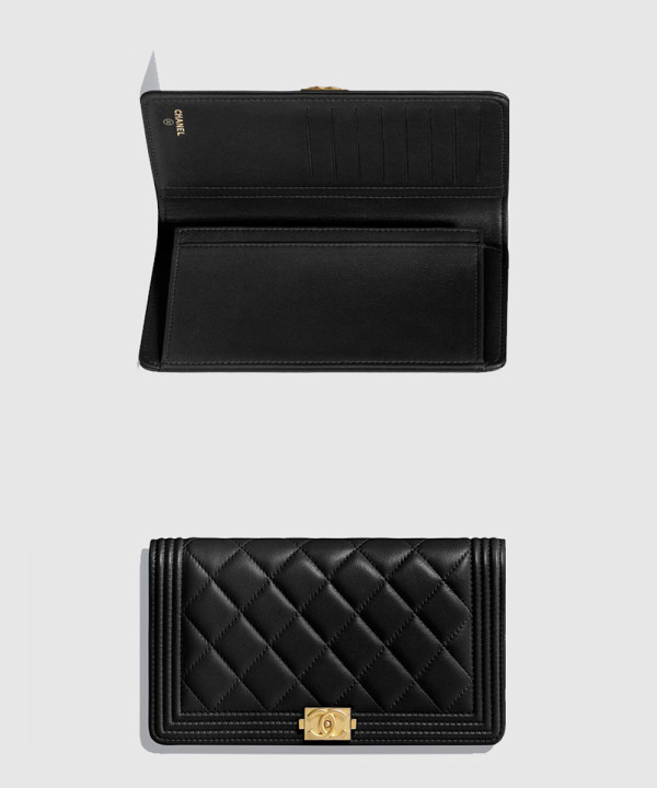 [CHANEL-샤넬]보이 플랩 장지갑 A80285