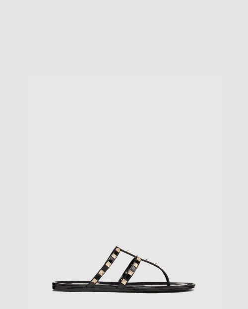 [VALENTINO-발렌티노]락스터드 러버 슬리퍼