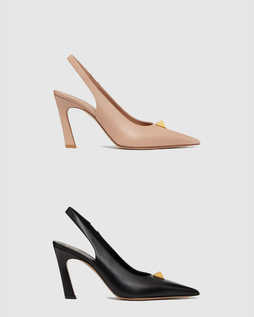 [VALENTINO-발렌티노]로만스터드 슬링백 펌프스