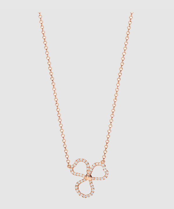 [TIFFANY-티파니]플라워 다이아 목걸이