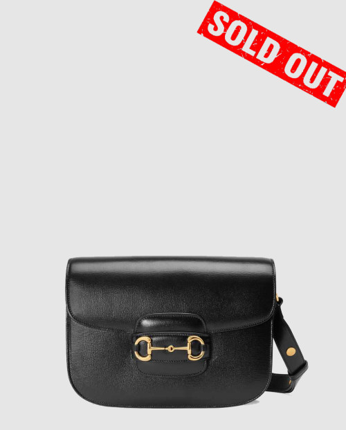 [GUCCI-구찌]홀스빗 1955 숄더백 레더 블랙