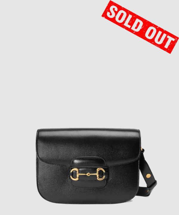 [GUCCI-구찌]홀스빗 1955 숄더백 레더 블랙