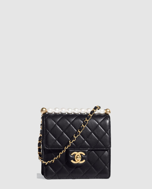 [CHANEL-샤넬]진주 플랩백 미니 AS0584