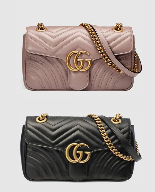 [GUCCI-구찌]GG 마몽 스몰 마틀라세 숄더백 443497