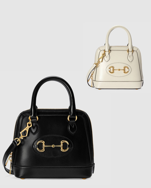 [GUCCI-구찌]홀스빗 1955 미니 탑핸들백 레더 640716