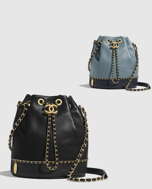 [CHANEL-샤넬]드로스트링 버킷백 AS0373