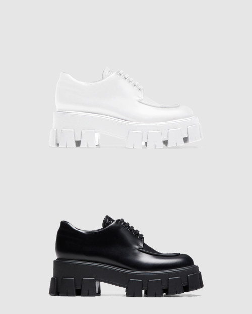 [PRADA-프라다]모놀리스 브러시드 로퍼 1E708L