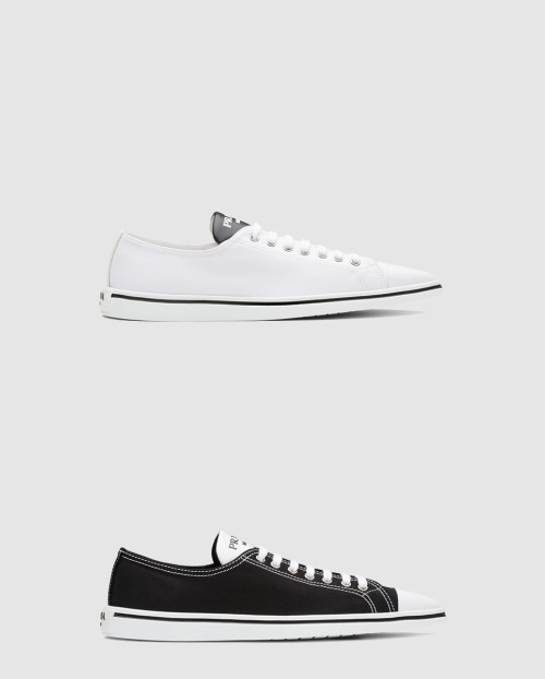 [PRADA-프라다]개버딘 코튼 스니커즈 1E613M