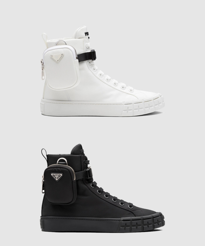 레플리카|이미테이션 prada-프라다휠-리나일론-하이탑-스니커즈-1t551m