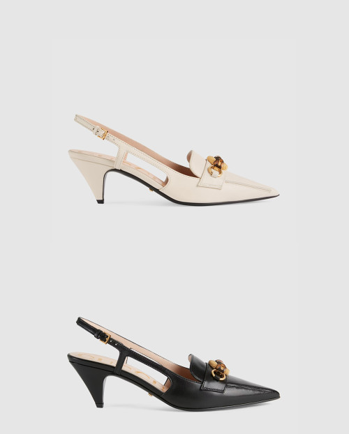 [GUCCI-구찌]뱀부 홀스빗 펌프스 658818