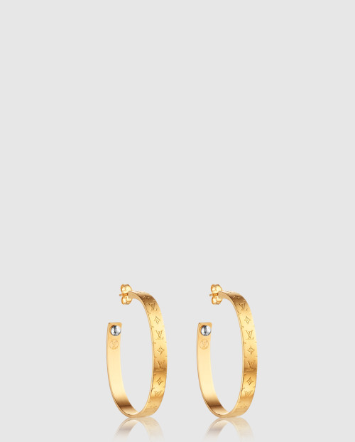 [LOUIS VUITTON-루이비통]나노그램 후프 귀걸이 M00220