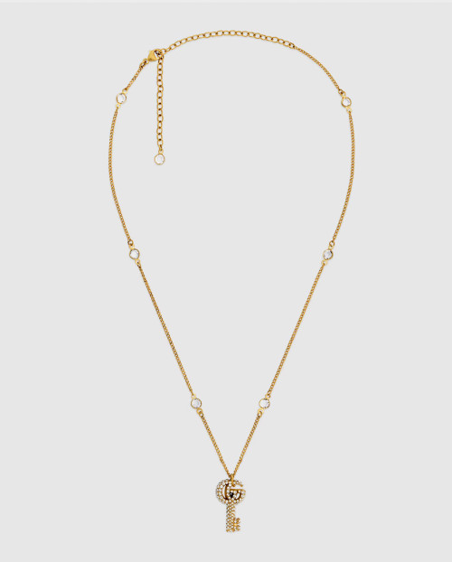 [GUCCI-구찌]크리스탈 GG 키 목걸이 645620