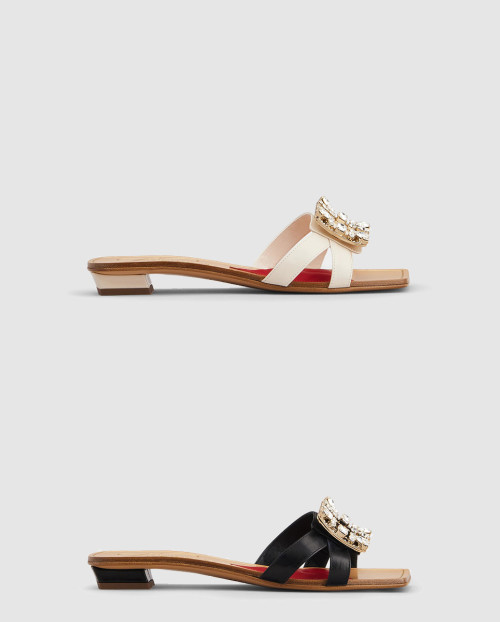 [ROGER VIVIER-로저비비에]미니 브로쉬 비비에 뮬 6323