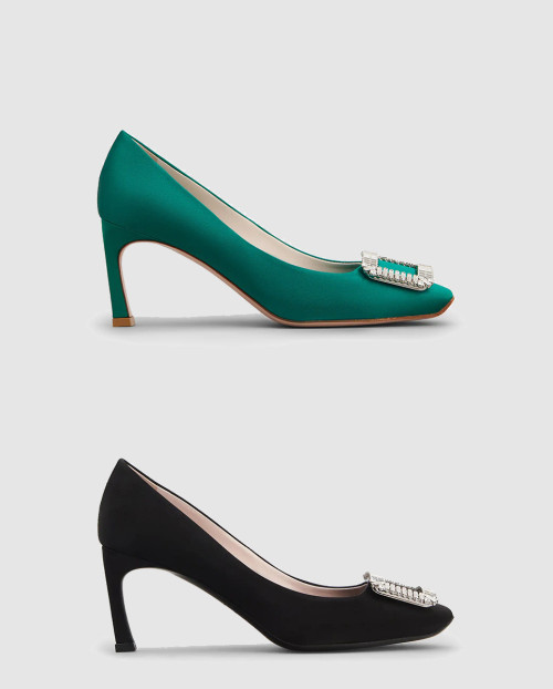 [ROGER VIVIER-로저비비에]트럼펫 크리스탈 펌프스 4002