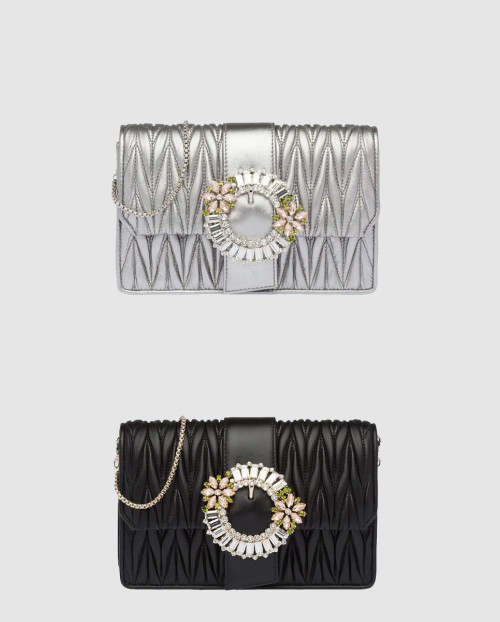 [MIUMIU-미우미우]마테라쎄 플라워 미니백 5BH095