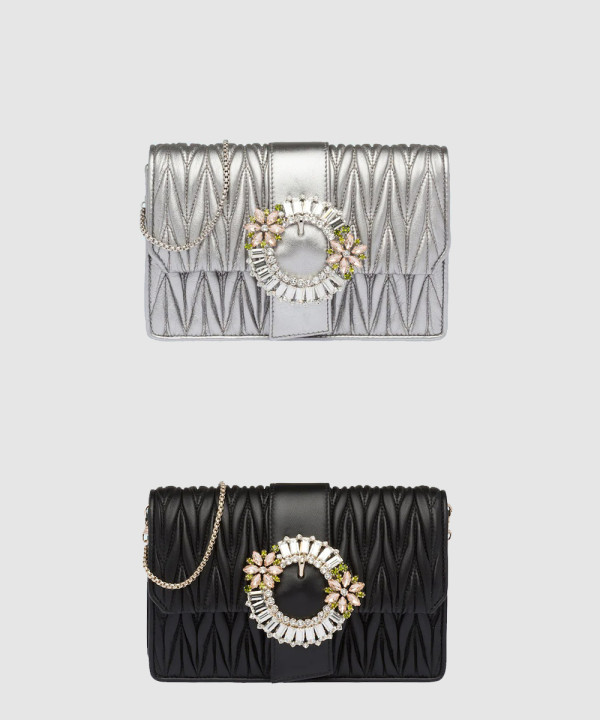 [MIUMIU-미우미우]마테라쎄 플라워 미니백 5BH095