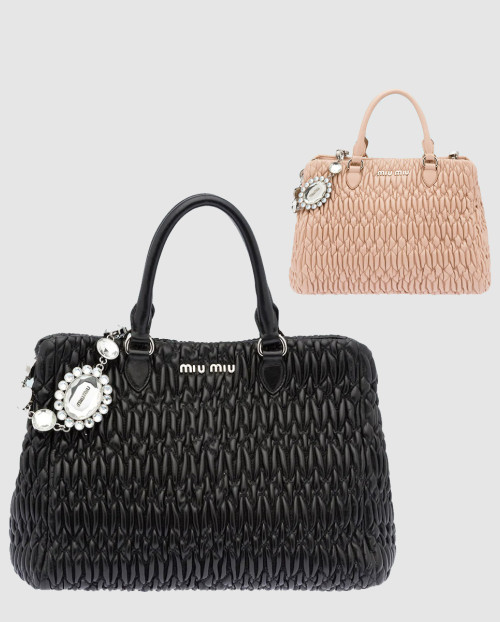 [MIUMIU-미우미우]크리스탈 토트백 5BA958