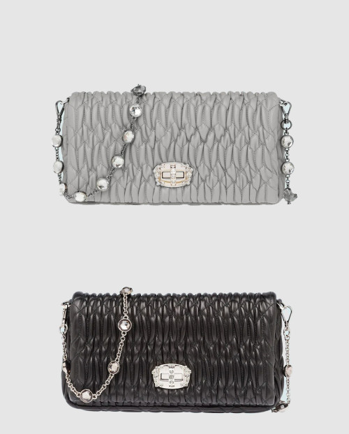 [MIUMIU-미우미우]크리스탈 클로케 숄더백 5BD417