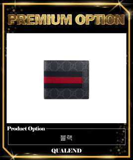 [GUCCI-구찌]GG 수프림 웹 반지갑 ‎408827