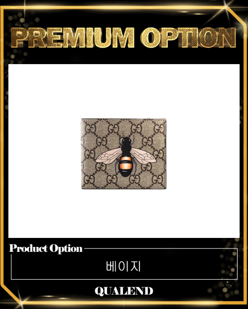 [GUCCI-구찌]비(BEE) GG 수프림 반지갑 ‎451268