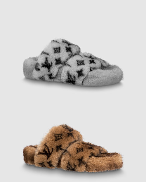 [LOUIS VUITTON-루이비통]봄 디아 플랫 뮬 1A86X2