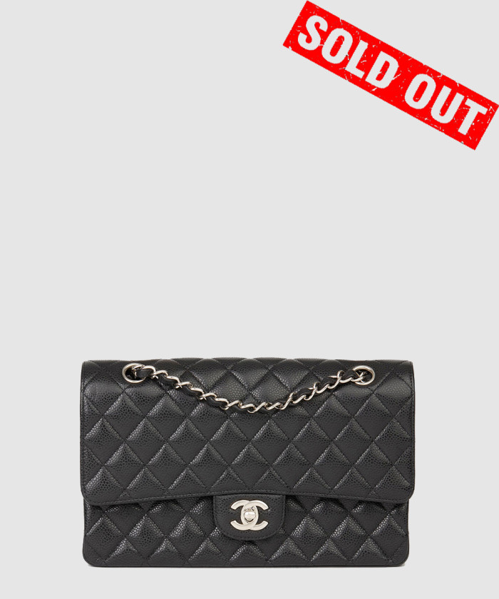 레플리카|이미테이션 chanel-샤넬클래식-캐비어-미듐-블랙-은장-1