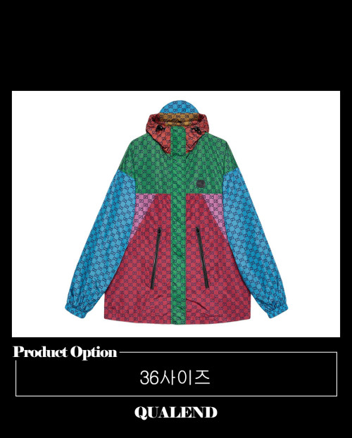 [GUCCI-구찌]멀티컬러 후드 자켓 660065