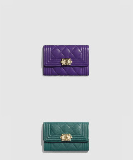 [CHANEL-샤넬]보이 플랩 카드지갑 인기색상 A80603