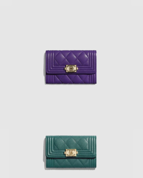 [CHANEL-샤넬]보이 플랩 카드지갑 인기색상 A80603