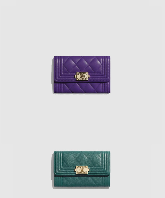 레플리카|이미테이션 chanel-샤넬보이-플랩-카드지갑-인기색상-a80603