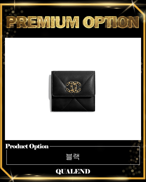 [CHANEL-샤넬]19 스몰 플랩 반지갑 AP1064