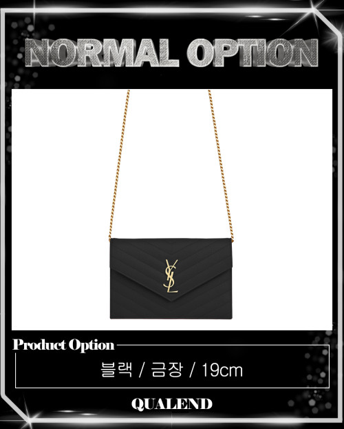 [SAINT LAURENT-생로랑]엔벨로프 체인 WOC 393953