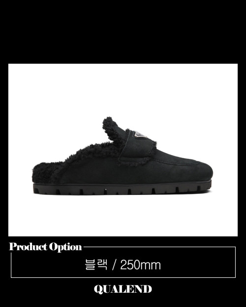 [PRADA-프라다]시어링 슬리퍼 1S711M